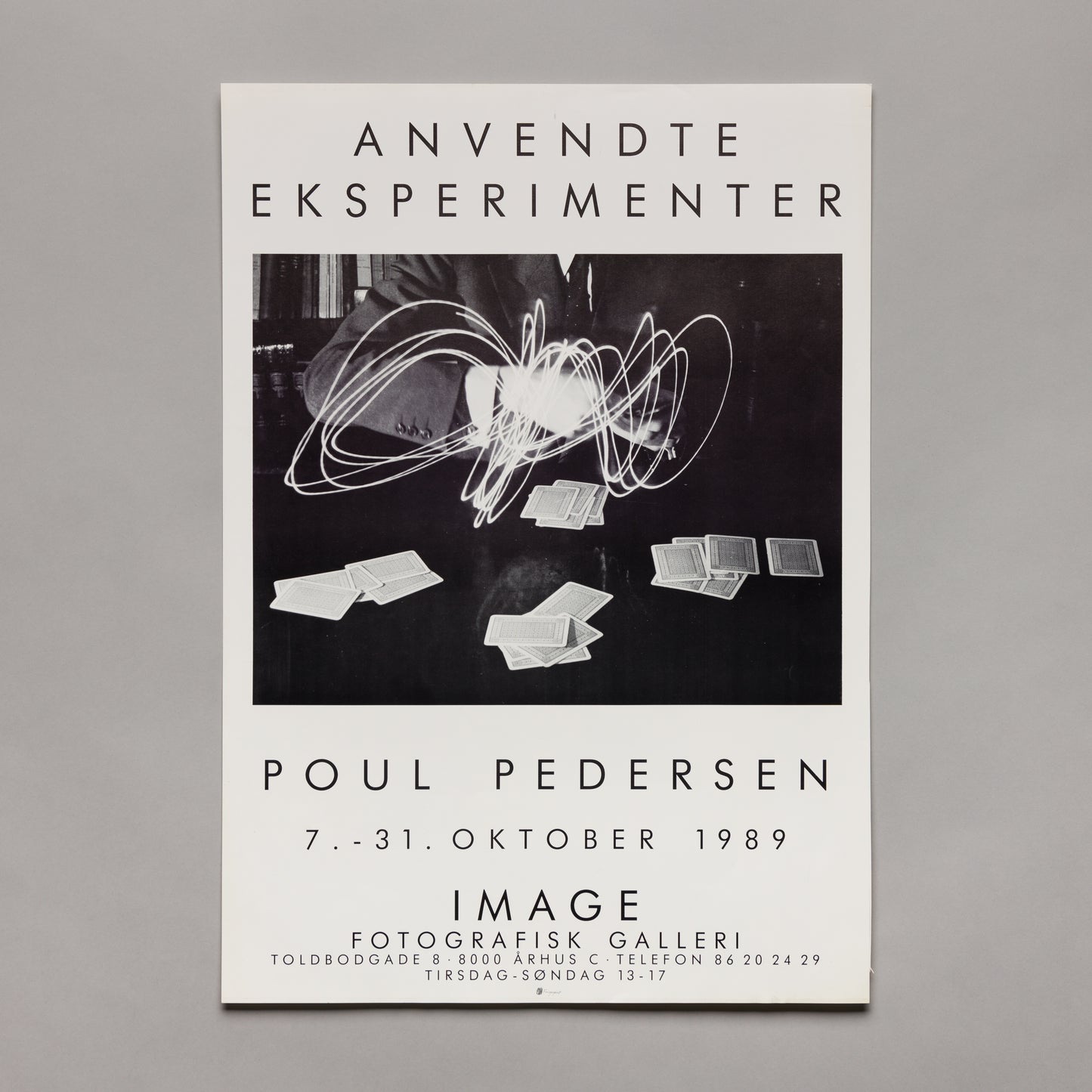 Poul Pedersen, Anvendte eksperimenter, 1989 — poster